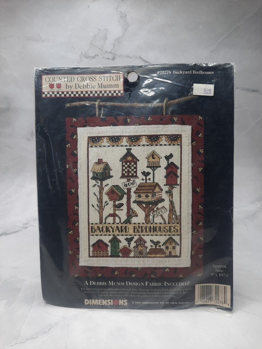 Vintage Dimensions Debbie Mumm Counted Cross Stitch Kit Backyard Birdhouses